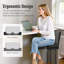 Tabouret de comptoir rembourré en similicuir 24 po Romilio pour cuisine et salle à manger-93557368-93557367