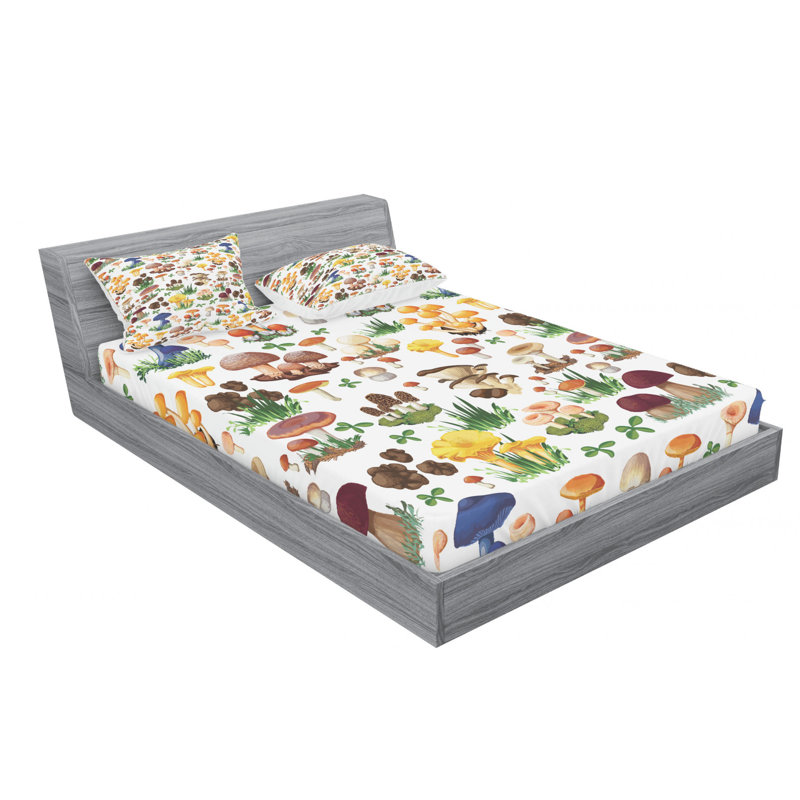 Microfiber Sheet Set, Queen Sheet Set with Fitted Sheet