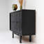 Buffet en bois massif noir
