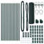 Vidaxl Fence With Posts PVC-Coated Steel-116797840-116797841