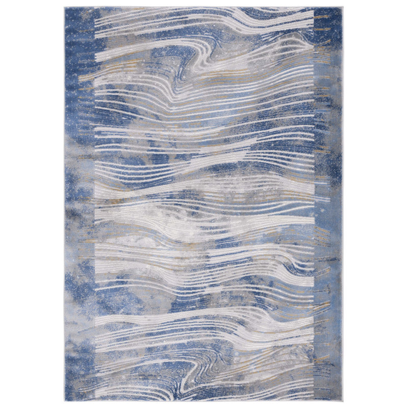 Palma Performance Abstract Rug, Rectangle 5'3" x 7'6"