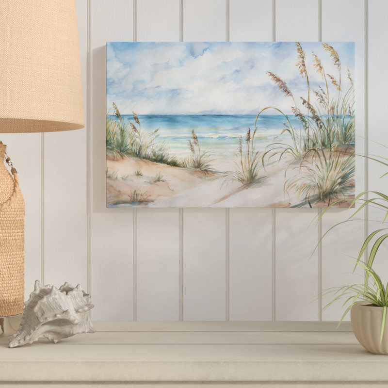 « Coastal Landscape » par Tre Sorelle Studios - impression sur toile enveloppée, 24 po x 36 po