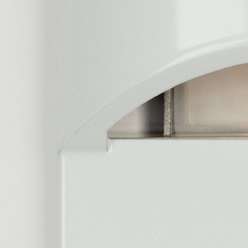 Integrated LED Metal Step Light, Satin White