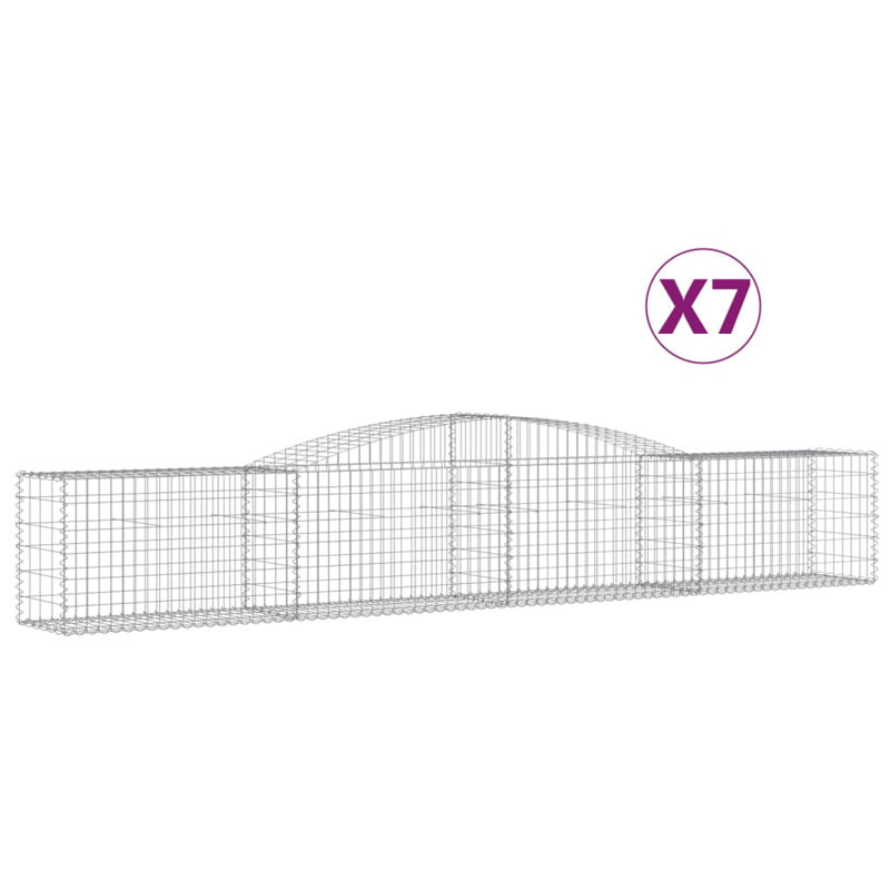Clôture en métal argenté H 31,5 po x l 157,5 po