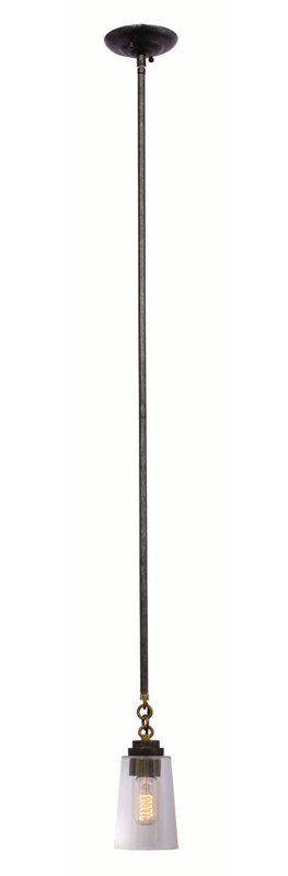 Luminaire suspendu en fer fraisé Dillon 1 LT Kalco