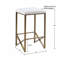 Tabouret de comptoir rembourré sans dossier H 26 po