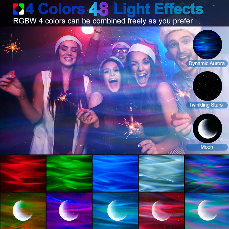 Star Projector with Bluetooth Speaker & Remote