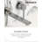 Wall-Mount Bathroom Sink Faucet with Pop-Up Drain, Single-Handle Modern Faucet 1.0 GPM in Polished Chrome-115946835