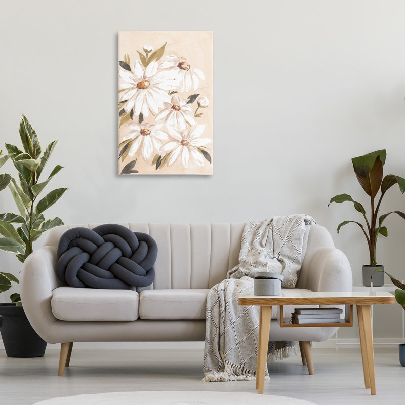 "Soft Mute Daisies" par Amanda Cook, H 36 po x l 24 po