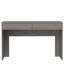 Bureau d'ordinateur Oslo avec deux tiroirs et rangement pour bureau personnel - Gris clair-786093185