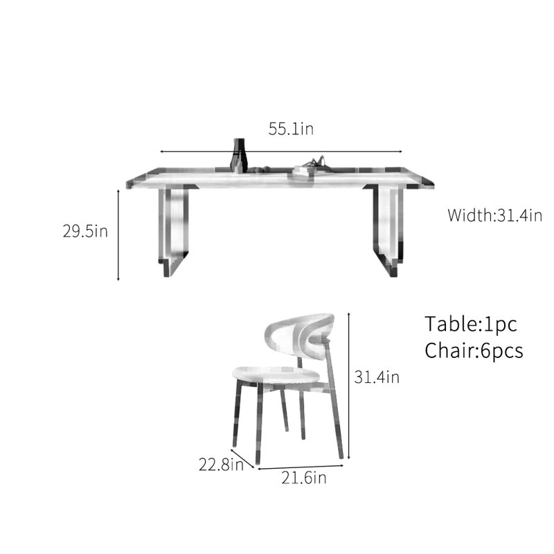 Genthner, H 29,5 po x L 55,1 po x l 31,4 po