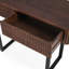 Console moderne en bois massif avec design cannelé et rangement-1099554977