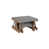 Light Gray Top/Antique Mahogany Base