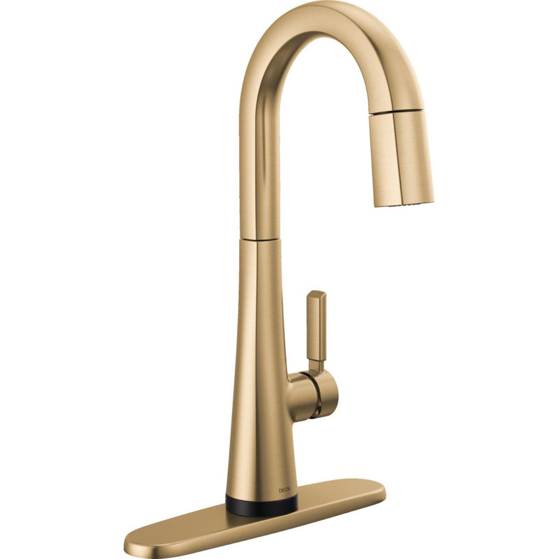  Monrovia Touch Kitchen Faucet with Pull Down Sprayer, Champagne Bronze