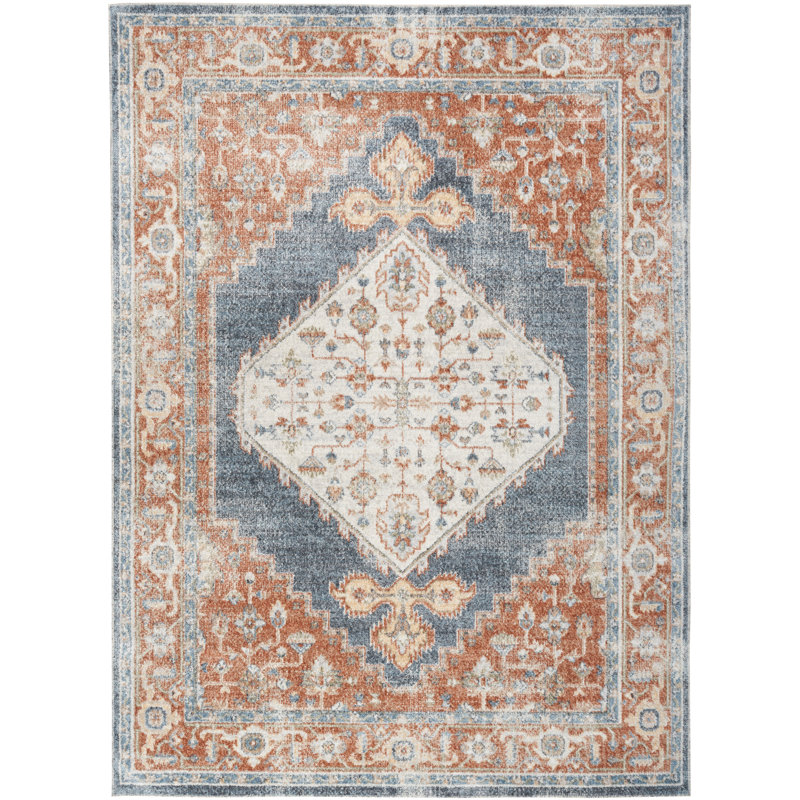 Makalyn Washable Oriental Rug, Rectangle 7'10" x 10'