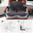 Memory Foam Seat Cushion Lumbar Support Pillow for Sciatica & Tailbone Pressure Relief Coccyx Pad for Office Chair, Car