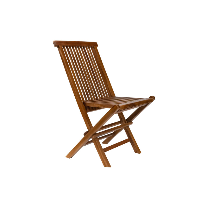 Chaise pliante d'extérieur en teck Nordic, Huilé / teint