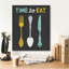 Art mural sur toile Epic Graffiti «Retro Diner Time To Eat» par Michael Mullan-1444776122