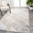 Slant Modern Abstract Beige/Gray Rug-254110841