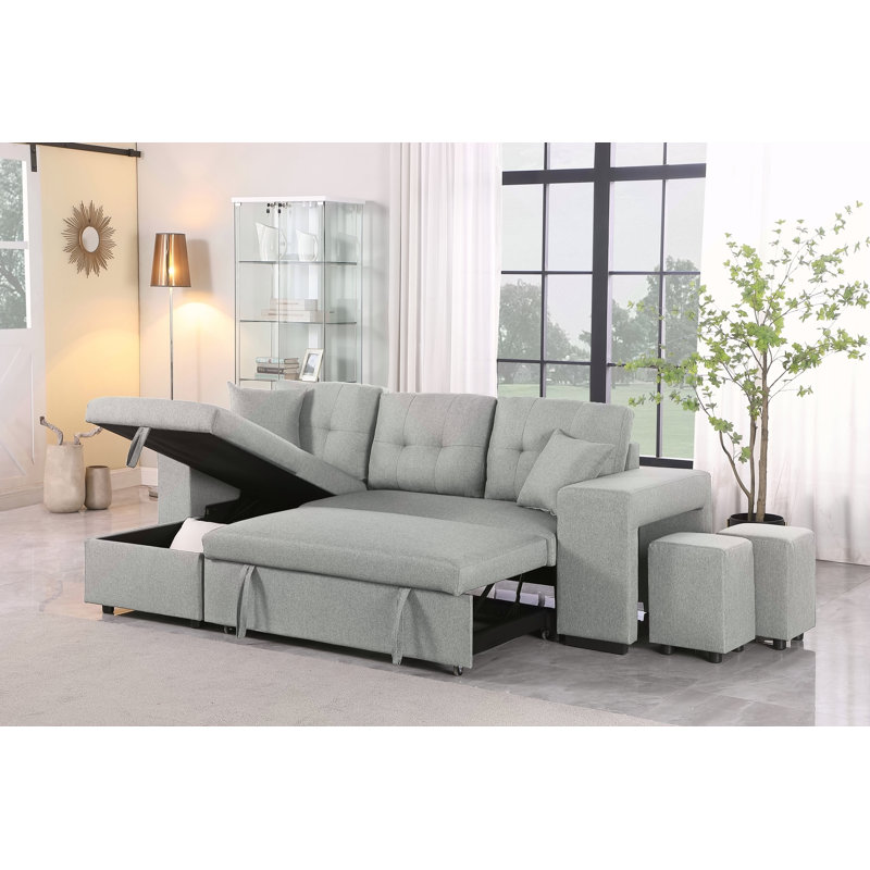 Canapé modulaire réversible avec causeuse coulissante Daniel