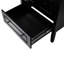 Meuble-lavabo noir 24 po avec évier en céramique à un trou, armoire à fermeture en douceur et plusieurs tiroirs pour une seule pièce, 3 essentiels