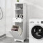 Armoire de trieuse à lessive blanche Space