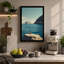 Solitary Gaze at Sea Coastal - Wrapped Canvas-43435337-43435328