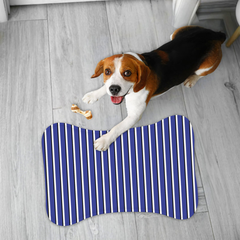 Magnifique bleu - tapis d'alimentation en os 1 pièce