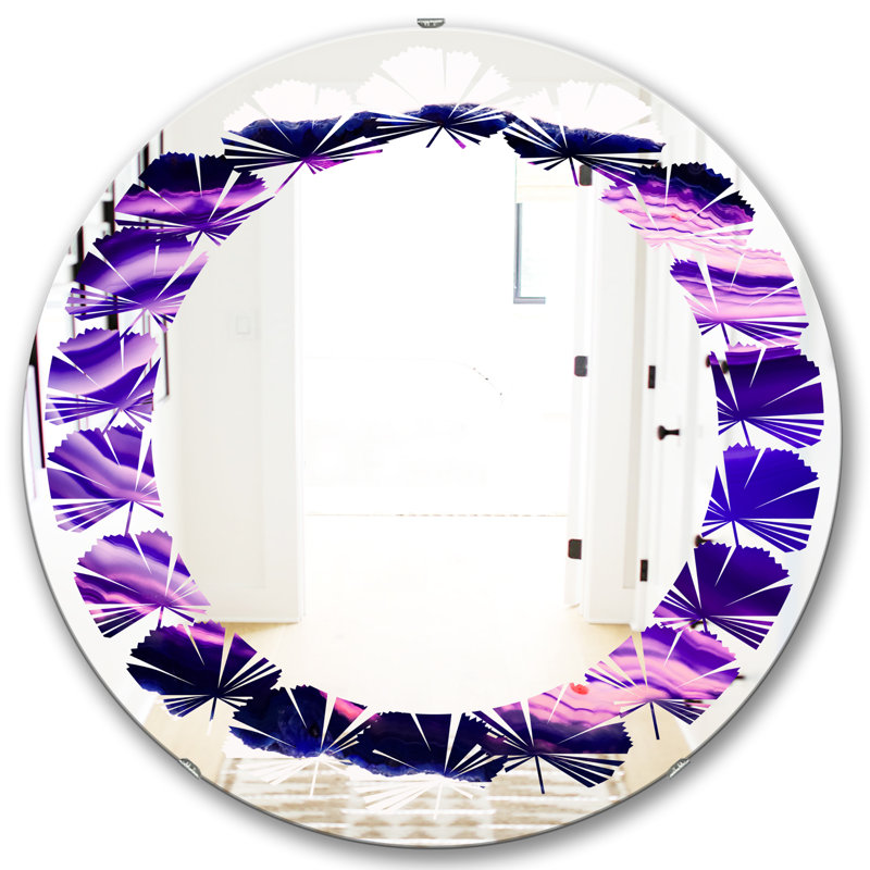 Miroir mural Leaves Geode 4, 23,6 po x 23,6 po