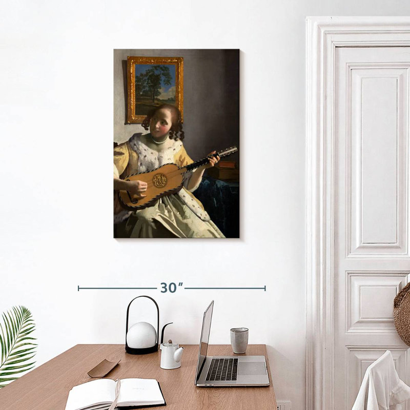 Abarca, le joueur de guitare, H 30 po x l 20 po