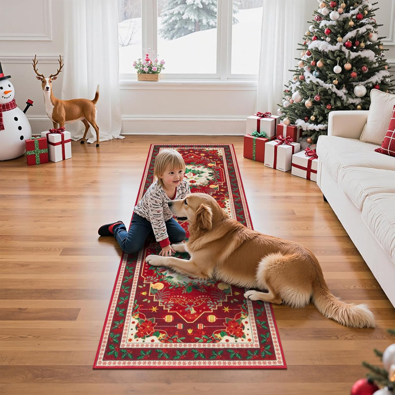 Tapis de Noël, Tapis de couloir 2 pi x 6 pi