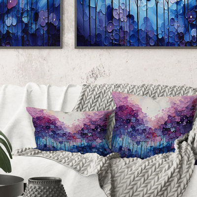Coussin Indigo Dreams II - Abstract Landscape