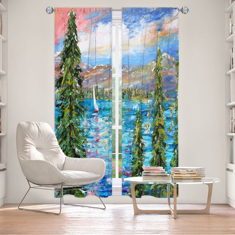 Ensemble de rideaux en polyester 2 pièces, L 20 po x L 61 po