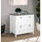 Summy 3 Piece Washed Gray L-Shaped Writing Desk Office Set
