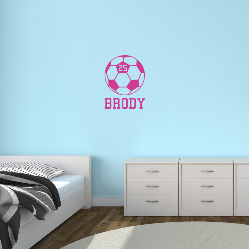 Sports Wall Decal, Hot Pink, Yes