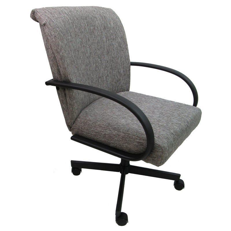 Holyfield Polyester Blend Task Chair, Gray, Black