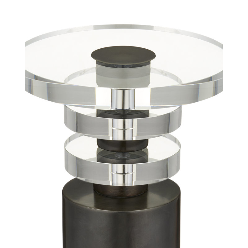 Shani Drinks Table, Bronze/Clear