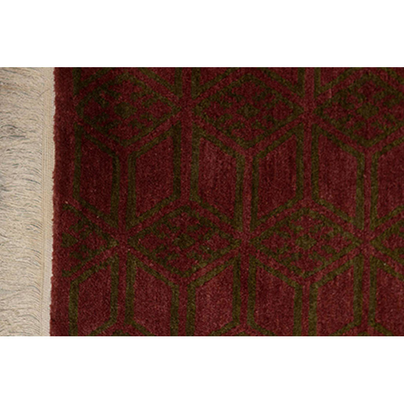 Hand-Knotted High-Quality Red Area Rug