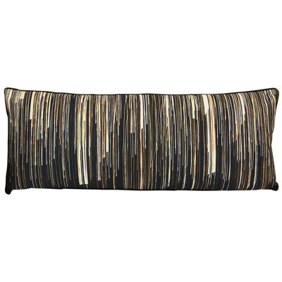 Coussin lombaire à motif abstrait vertical Wyatt