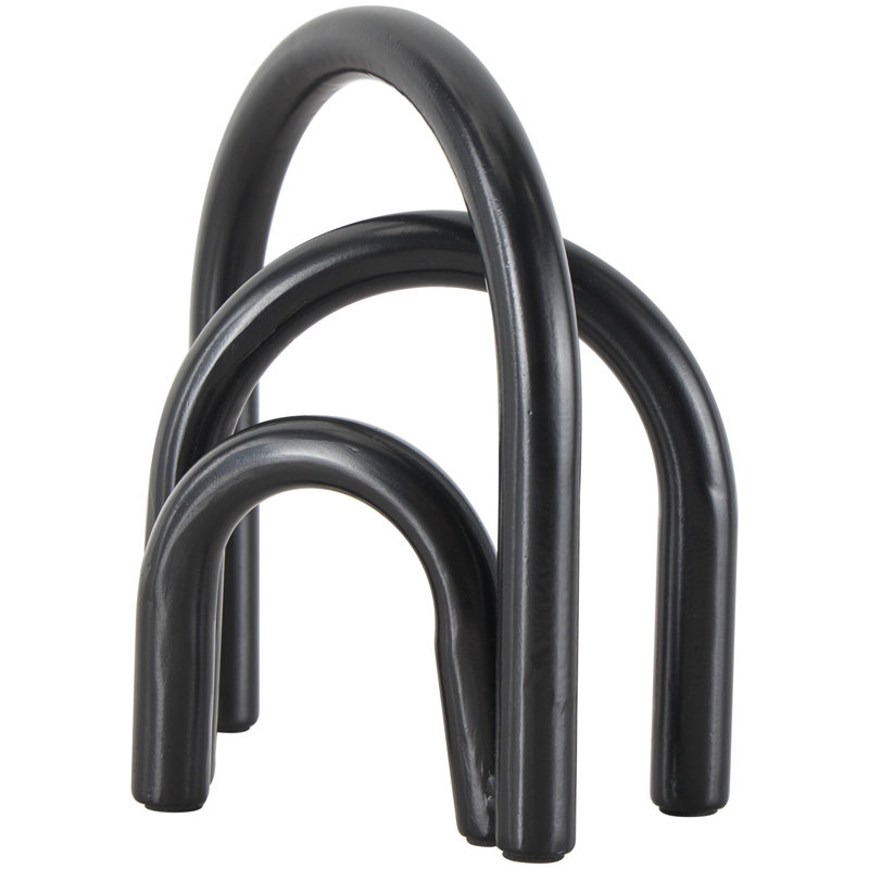 Fulgentas Abstract Figurines & Sculptures, Black