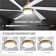 64" Ceiling Fan With LED Lights, Remote Control and Quiet Reversible DC Motor