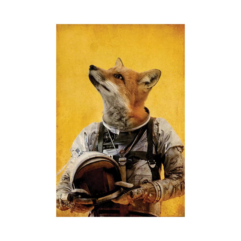 Renard de l'espace, H 12 po x l 8 po x P 0,75 po