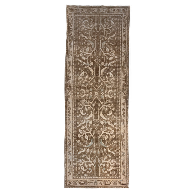 One-of-a-Kind 3'7 X 9' Hand Knotted Area Rug