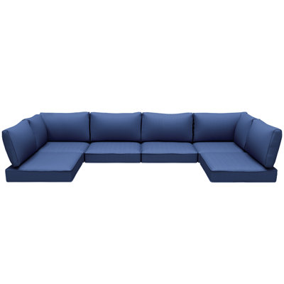 Outdoor Replacement Cushions for Patio Furniture,Water-Resistant Sofa Cushions for Rattan Wicker Sectional Patio Conversation Sets,14-Piece Outdoor Couch Cushions Patio Sofa Cushions