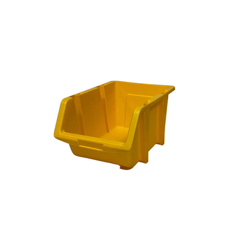 Henriha Stacking Plastic Bin Set, Apricot