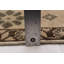 Tapis unique en laine de 1990 à motif rectangulaire 4 pi 9 po x 9 pi 7 po Alisseur