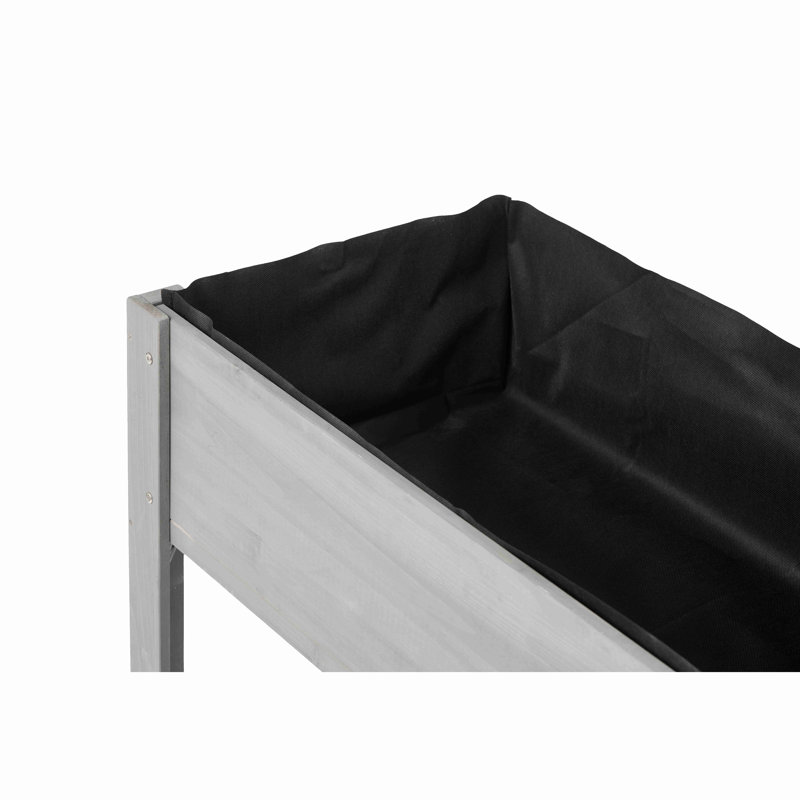 Raised Garden Bed With Legs, 30" H x 16" W x 31" D, Gray