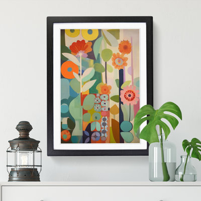 FRM-V0523-936X Flowers Orphism Design Vol.1 - Picture Frame Print