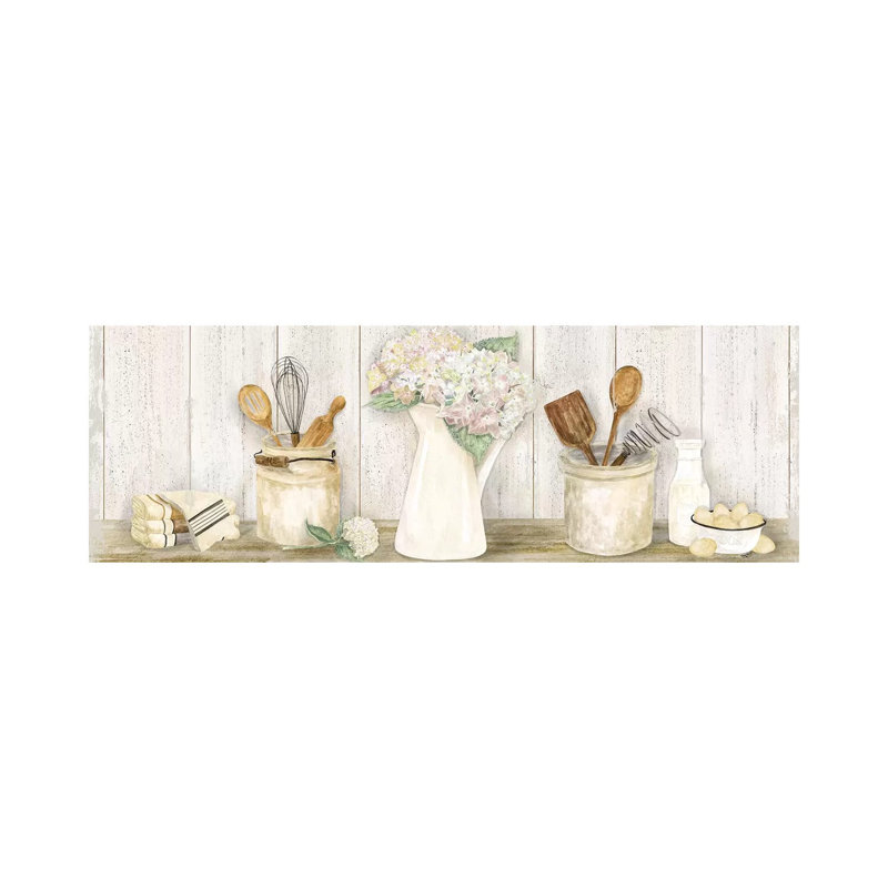 Baldwinville Vintage Kitchen Panel by Tara Reed - Wrapped Canvas Panoramic Painting, 182.88 cm H x 60.96 cm W
