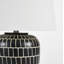 Lampe de table 22 po noir / blanc